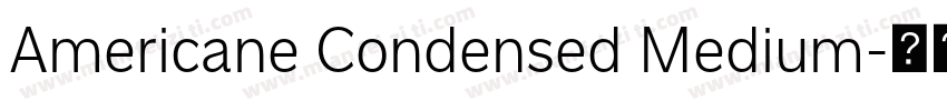 Americane Condensed Medium字体转换